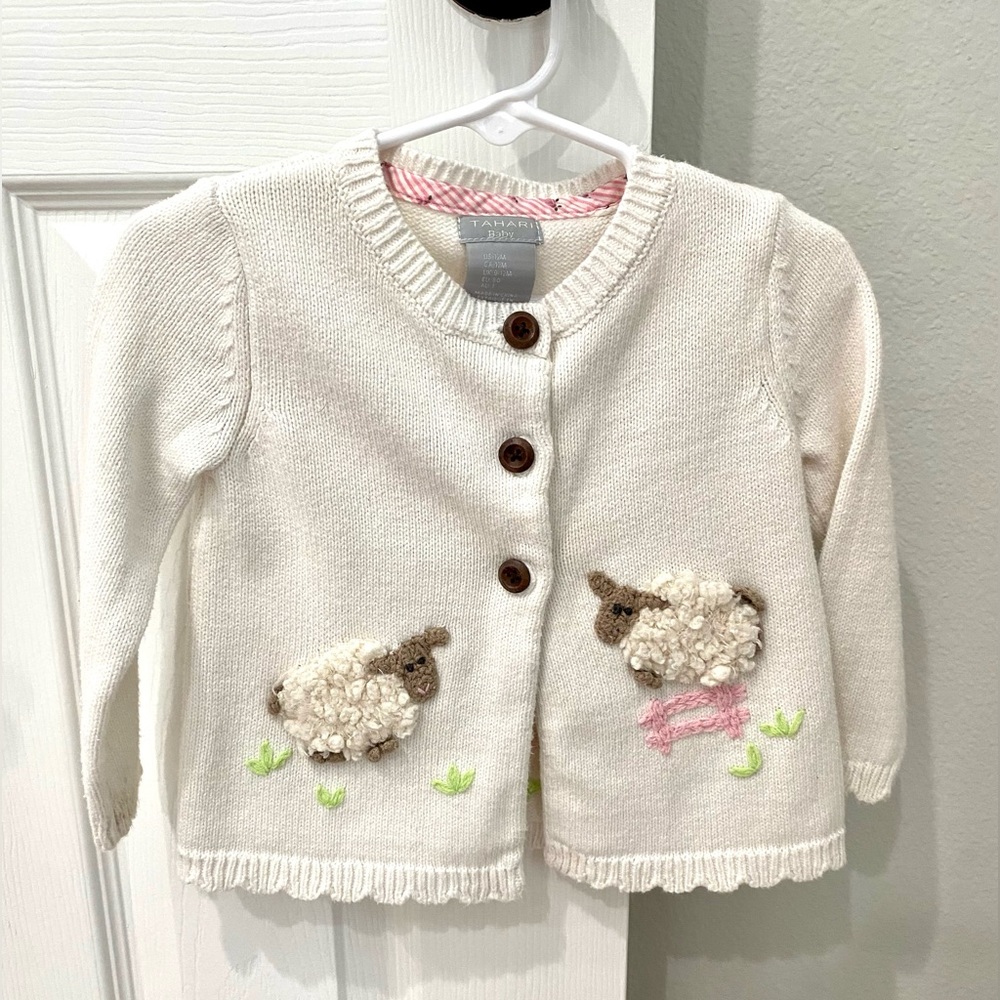Tahari Cream Lamb Sweater